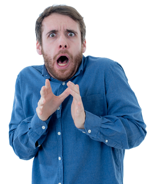 Crazy Scared Man 